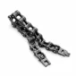 Bracelet Chaîne Moto Acier Vieilli.
