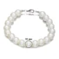Bracelet de Perles Blanches 10 mm.