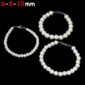 Bracelet de Perles Blanches 6-8-10 mm.
