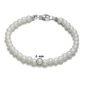 Bracelet de Perles Blanches 6 mm.