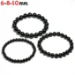 Bracelet de Perles Noires 6-8-10 mm.