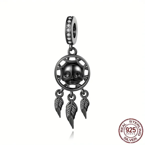 Charm Attrape-Rêves Crâne Argent 925 Compatible Pandora Charm Attrape-Rêves Crâne Argent 925 Compatible Pandora.