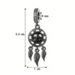 Charm Attrape-Rêves Crâne Gothique Argent 925 Compatible Pandora (dimensions)