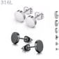 Clous d’oreilles Disque en Acier 316L 3-8 mm.