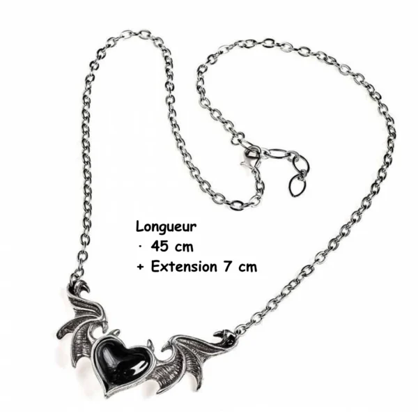 Collier Cœur de Démon Alchemy Gothic (dimensions) Collier Cœur de Démon Alchemy Gothic (dimensions).