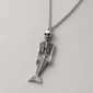 Collier Sirène Squelettique en Acier 316L.