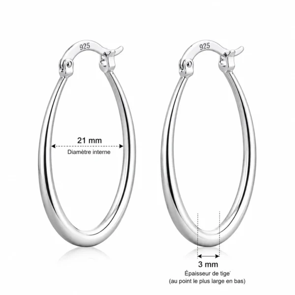Créoles Goutte en Argent 925 (dimensions) Créoles Goutte en Argent 925 (dimensions).