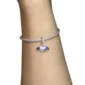 Femme avec Charm Cœur Ailé Démoniaque Argent 925 sur Bracelet Pandora