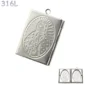 Médaillon Photo Vierge Marie Acier Inox 316L.