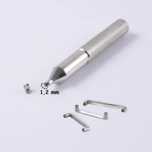 Outil d’Insertion Piercing Surface Microdermal & Agrafe à Pointe Filetée 1,2 mm.