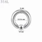 Piercing Anneau CBR Acier 316L Gros Diamètre 6x12-16x10 mm