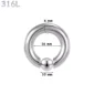 Piercing Anneau CBR Acier 316L Gros Diamètre 6x16x10 mm.