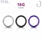 Piercing Anneau Clicker 16G Acier 316L.
