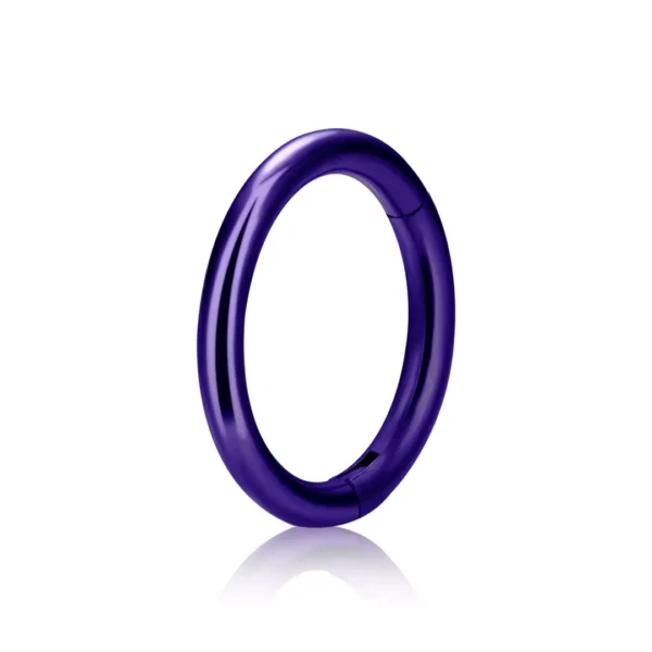 Piercing Anneau Clicker 16G Acier Chirurgical 316L Violet PVD Piercing Anneau Clicker 16G Acier Chirurgical 316L Violet PVD.