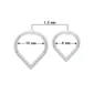 Piercing Clicker Titane - Élégance Angulaire & Zircons (dimensions)