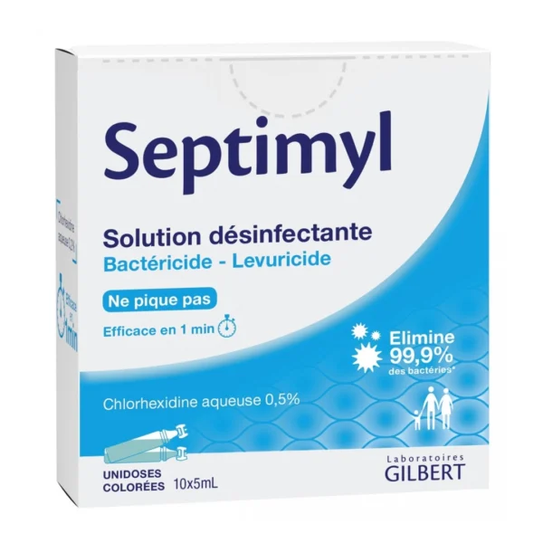 Septimyl Solution Désinfectante 10 Unidoses Gilbert Septimyl Solution Désinfectante 10 Unidoses Gilbert.