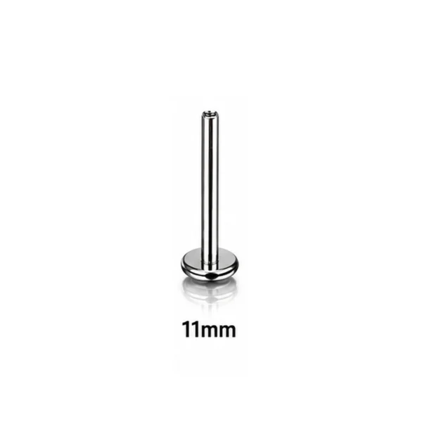 Tige Piercing Labret 11 mm Titane ASTM-F136 16G à Filetage Interne Tige Piercing Labret 11 mm Titane ASTM-F136 16G à Filetage Interne.