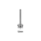 Tige Piercing Labret 12 mm Titane ASTM-F136 16G à Filetage Interne.
