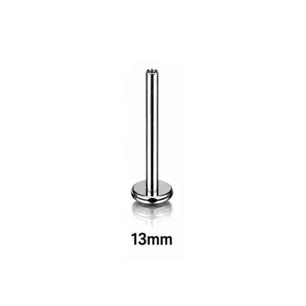 Tige Piercing Labret 13 mm Titane ASTM-F136 16G à Filetage Interne Tige Piercing Labret 13 mm Titane ASTM-F136 16G à Filetage Interne.