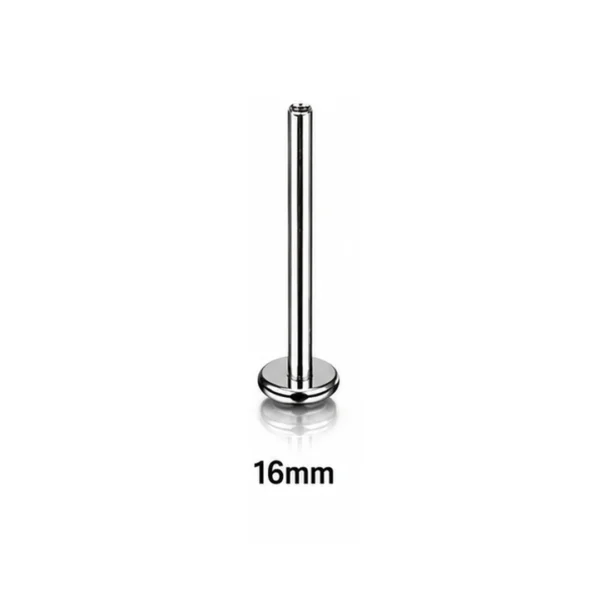Tige Piercing Labret 16 mm Titane ASTM-F136 16G à Filetage Interne Tige Piercing Labret 16 mm Titane ASTM-F136 16G à Filetage Interne.
