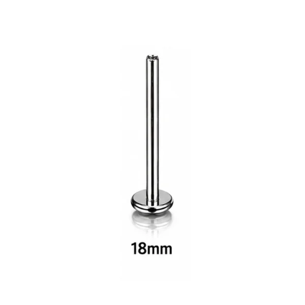 Tige Piercing Labret 18 mm Titane ASTM-F136 16G à Filetage Interne Tige Piercing Labret 18 mm Titane ASTM-F136 16G à Filetage Interne.