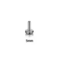Tige Piercing Labret 5 mm Titane ASTM-F136 16G à Filetage Interne.