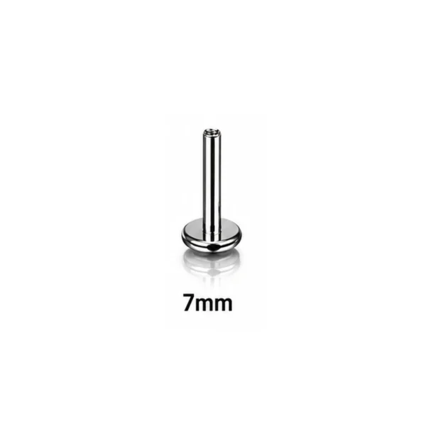 Tige Piercing Labret 7 mm Titane ASTM-F136 16G à Filetage Interne Tige Piercing Labret 7 mm Titane ASTM-F136 16G à Filetage Interne.