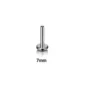 Tige Piercing Labret 7 mm Titane ASTM-F136 16G à Filetage Interne.