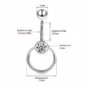 Piercing Nombril Anneau CBR Suspendu & Zirconium (dimensions).