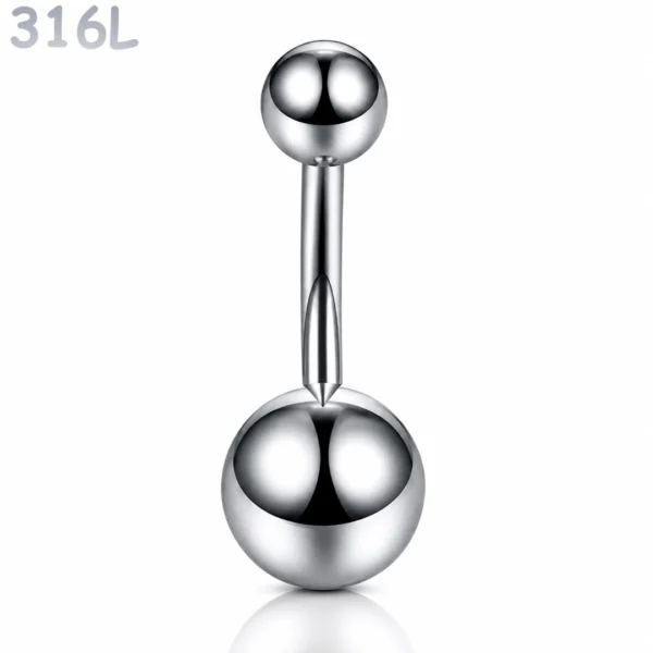 Piercing Nombril Banane Acier Chirurgical 316L.