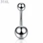 Piercing Nombril Banane Acier Chirurgical 316L.