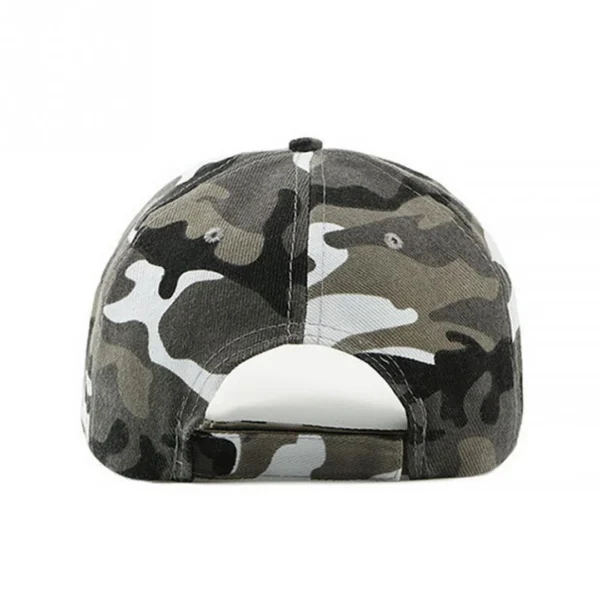 Casquette Baseball Camouflage Gris Militaire Réglable Fermeture Scratch Casquette Baseball Camouflage Gris Militaire Réglable Fermeture Scratch.