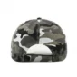 Casquette Baseball Camouflage Gris Militaire Réglable Fermeture Scratch.