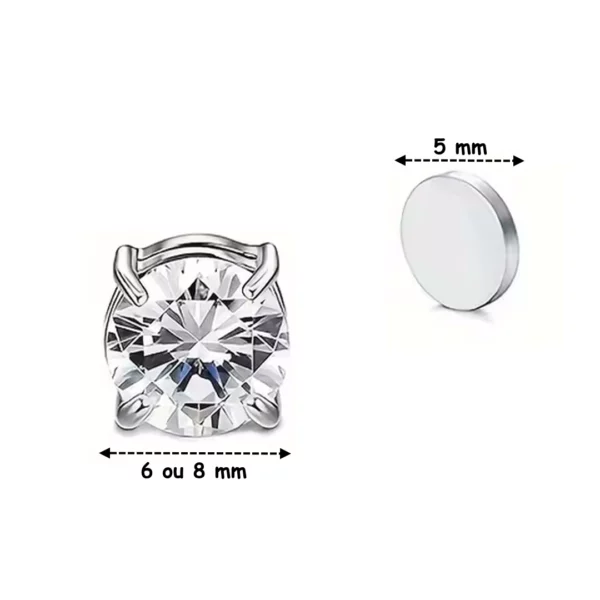 Faux Piercing Aimanté Oreille Zircon (dimensions) Faux Piercing Aimanté Oreille Zircon (dimensions).