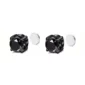 Faux Piercing Aimanté Oreille Zircon (variante couleur noir)