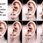 Faux Piercing Anneau Créole 2 mm (sans perçage) Ø 8-20 mm (comparatif différentes tailles).