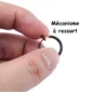 Faux Piercing Anneau Créole 2 mm (sans perçage) Ø 8-20 mm (mécanisme à ressort).