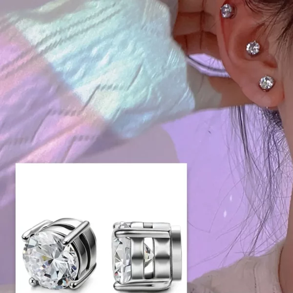 Faux Piercing Magnétique Zircon pour oreille (sur cartilage)