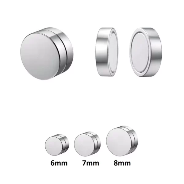 Faux Piercing Plug Magnétique oreille (dimensions acier) Faux Piercing Plug Magnétique oreille (dimensions acier)