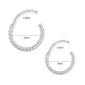 Piercing Anneau Clicker Torsadé Acier Chirurgical 316L (dimensions).
