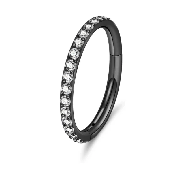 Piercing Anneau Couronne Nocturne Titane Noir Piercing Anneau Couronne Nocturne Titane Noir.