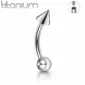 Piercing Arcade Banane Titane Bille & Pointe.
