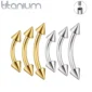 Piercing Banane à Pointes (Spikes) en Titane - Arcade & Rook.