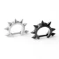 Piercing Barbell Demi-Cercle en Acier avec Spikes.