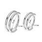 Piercing Double Anneau Clicker en Titane ASTM-F136 (dimensions).