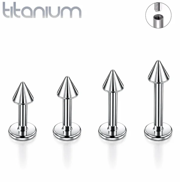 Piercing Labret Pointe en Titane Oreille & Lèvre Piercing Labret Pointe en Titane Oreille & Lèvre.