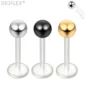 Piercing Labret Tige Bioflex & Bille Acier 316L.