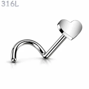 Piercing Narine Cœur Stud Courbé en U.