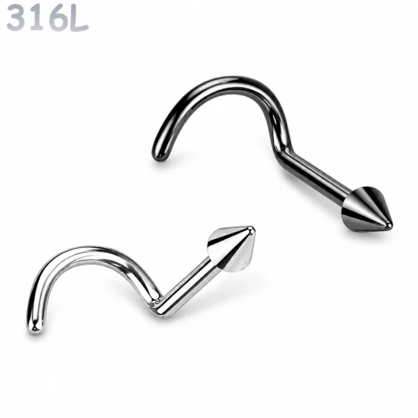 Piercing Narine Stud à Pointe Conique Courbé en U Piercing Narine Stud à Pointe Conique Courbé en U.