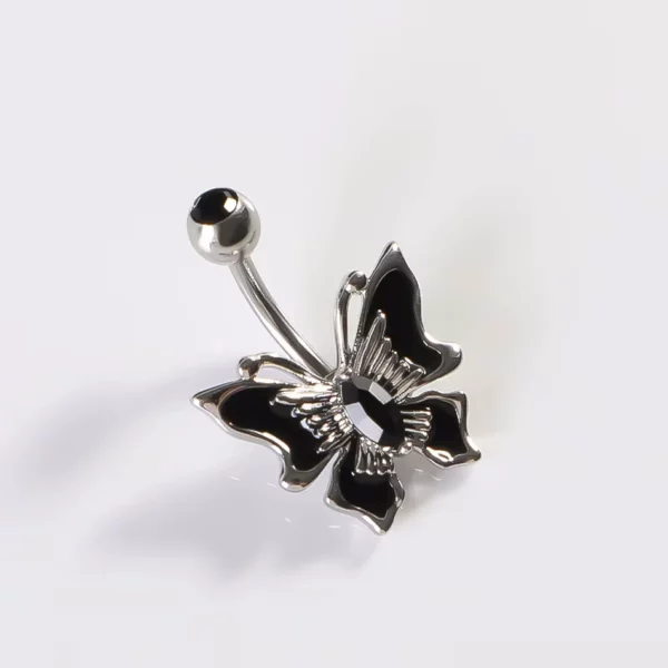 Piercing Nombril Papillon Ébène (expo) Piercing Nombril Papillon Ébène (expo)